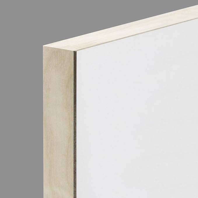 Ampersand Art Supply Gesso Wood Painting Panel: Museum Series Gessobord, 24" x 30", 1-1/2" Cradled Profilie