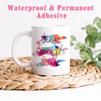 Tie Dye Permanent Vinyl Roll- 12'' x 8ft Red Clouds Permanent Adhesive Vinyl for Mugs Decors Self Adhesive Sticker