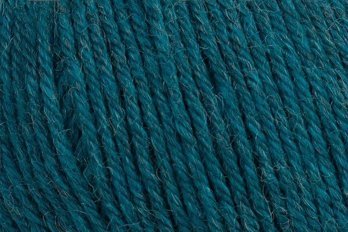 100% Baby Alpaca Yarn for Knitting & Crocheting - Set of 2 Skeins of Premium Yarn DK - Lightweight, Hypoallergenic & Thermal Peru Made - Ideal for Delicate Projects (M023 - Turquoise Blue)