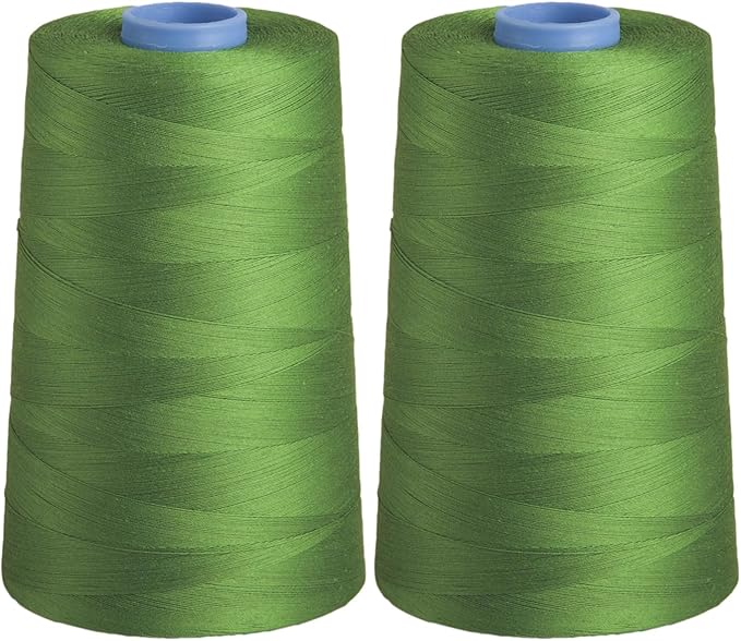 Connecting Threads 100% Cotton Essential Thread 5000 Yard Cone Set of 2 (Kelly)