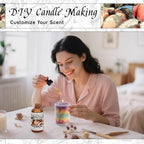 HIQILI Peach Fragrance Oil for Home Diffuser, DIY Candle, Linen & Room Freshener Spray Making, Juicy Fruit Scents - 5.07 Fl Oz