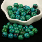 45pcs 8mm Natural Stone Beads Phoenix Stone Beads Energy Crystal Healing Power Gemstone for Jewelry Making, DIY Bracelet Necklace