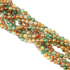 45PCS 8mm Peacock Agate Round Loose Beads for Jewelry Making DIY Materials 1 Strand 15"