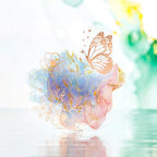 TIAMECH Starlight Flower Charm PET Stickers - 60 Pcs Orchid Peony & Sunshine Sweet Blossom Design, Waterproof Sticker for Journaling & Scrapbooking, Junk Journal Supplies, Ephemera & DIY Crafts