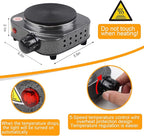 BBAXI Candle Making kit with Hot Plate,Wax Melter for Candle Making,Candle Making Kit for Beginners with Melting Pot,Including Candle Pot,Electric Stove,Thermometer, Candle Wick,Anti-hot