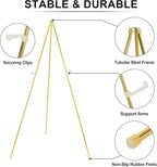 Easel Stand for Sign 63'' Art Easels for Display Wedding Welcome Poster Stand Portable Floor Metal Easel Gold