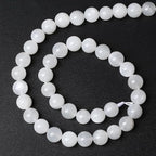 36pcs 10mm Natural White Moonstone Beads AAA Gemstone Round Loose Beads for Jewelry Making DIY Bracelets Necklaces Crystal Energy Healing Stone Beads 15" (10mm, White Moonstone)