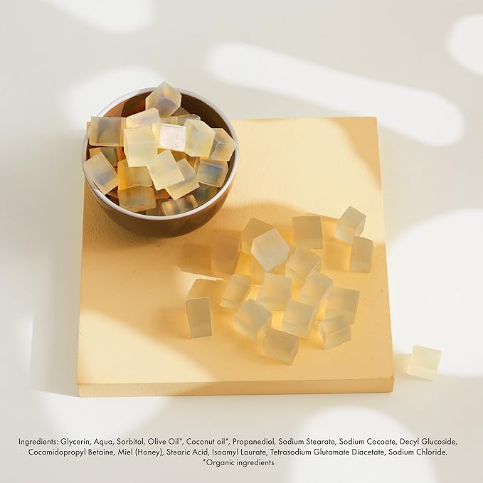 5Lb Honey Soap Base - Melt and Pour Soap Making Supplies - SLS/SLES Free, No Palm Oil, Natural with Organic Honey - Rich in Antioxidants, Hydrating, Perfect for Handmade Projects