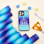 Tintnut Blue Permanent Vinyl - 8 Sheets 12"x10"Gradient Patterned Permanent Adhesive Vinyl for Cutting Machine, Home Decor Self Sticker