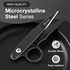 Premium Fabric Scissors for Cutting Clothes, Small Multi-Purpose Stainless Sewing Leather Dressmaking, Professional Crafting Shears Microcrystalline Steel Shears Office Cutting Tools (Black)