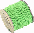 KONMAY 1.0mm Elastic Beading String, 100 Yards Neon Green Elastic Stretchy Cord for Jewelry Making, Necklace and Crafting