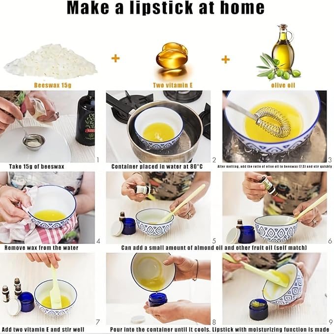 5-lb Pure White Beeswax pellets - for Candles in All Shapes and Sizes, Beeswax Balm, Lip Balm, soap Making Supplies,Craft Projects DIY (80 oz).