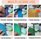 3 PCS Magnetic Seam Guide for Sewing Machine, 2025 Upgraded Multifunctional Polygonal Hemmer Seam Guide with Scale, Sewing Accessories Supplies Tool