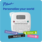 Brother P-Touch PT-N20 Personal Desktop Label Maker, Portable, Handheld and Prints, P-Touch Btag ~½” (12mm) Wide Color Personalized Label Tapes (Pack of 3)