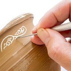 DIYOOHOMY Pottery Carving Tools, Clay Sculpting Tools with Pottery Ribs Needle Wire Cutter for Polymer Sculpting, Modeling, Shaping, Trimming, Cutting, Air Dry Clay, Ceramic DIY Crafts Supplies (11)