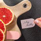 DiverseBee Transparent Sticky Notes (Includes Quick Dry Pen), Cute Clear Sticky Tabs, Translucent Page Flags Book Markers Stickers, Planner Accessories Bible Journaling Study Office Supplies (Marsala)