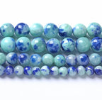 10MM 38PCS Peacock Blue Persian Jade Spacer Loose Beads for Jewelry Making DIY Bracelet Necklace