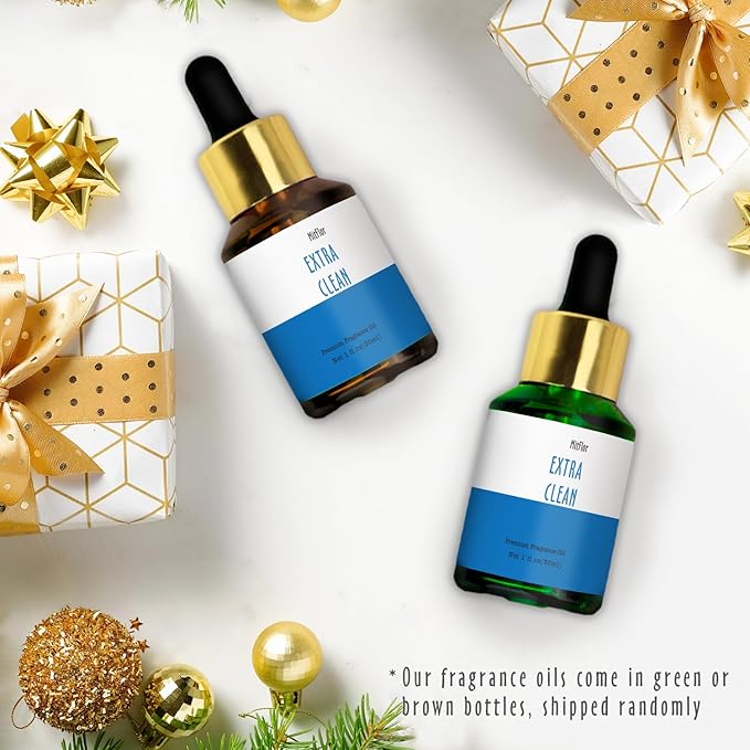 Extra Clean Fragrance Oil, MitFlor Single Scented Oil, Large Size Premium Grade Fragrance Oil for Soap & Candle Making, Aromatherapy Oil, Fresh Scent for Home Fragrance, 30ml