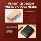 7Pcs Leather Craft Tools Precision Arc-Shaped Quarter Circle Punches Set & Edge Cutters for Belt, Wallet, and Bag Making (Sizes from 10mm to 40mm)