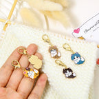 DoreenBeads Stitch Markers for Crocheting and Knitting, Alloy Enamel Crochet Marker Crochet Gifts for Knitting Weaving Sewing Accessories Quilting Jewelry Making