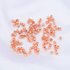 Rose Gold Plated Round Spacer Beads 2.5mm 500pcs for Jewelry Making Findings Non Tarnish