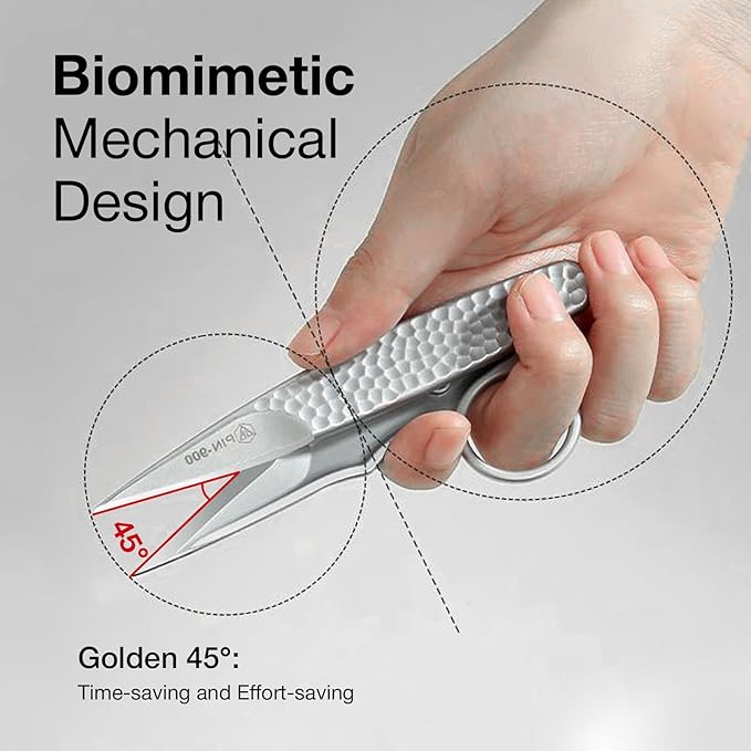 Premium Fabric Scissors for Cutting Clothes, Small Multi-Purpose Stainless Sewing Leather Dressmaking, Professional Crafting Shears Microcrystalline Steel Shears Office Cutting Tools (Silver)