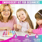 The Original 108-Color Embroidery Floss Kit – 99 Cotton & 9 Metallic Threads with DMC Color Coding – Perfect for Cross Stitch, Friendship Bracelets, String Crafts, and Embroidery Thread Organizer Box