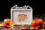 Hying Thanksgiving Background Clear Stamps for Card Making, Autumn Harvest Pumpkin Transparent Rubber Stamp for Bullet Journal, DIY Scrapbook Decoration, Handmade Crafts Notebook, Fall Theme Food