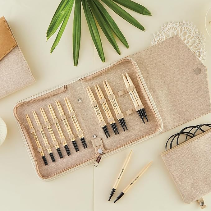 Knitter’s Pride Bamboo Luxe Regal Interchangeable Needle Set 5" (13cm) – 11 US Sizes (2.5 to 11)