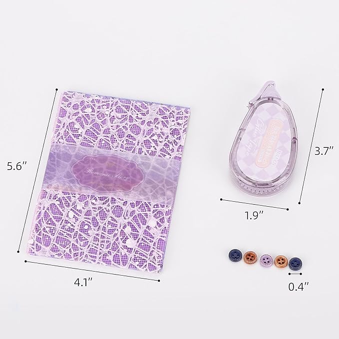 156 Sheets Textured Paper and Mesh Fabric Kit，6 Pack Scrap Book Paper with 5 Buttons for Scrapbook Embellishments,Mixed