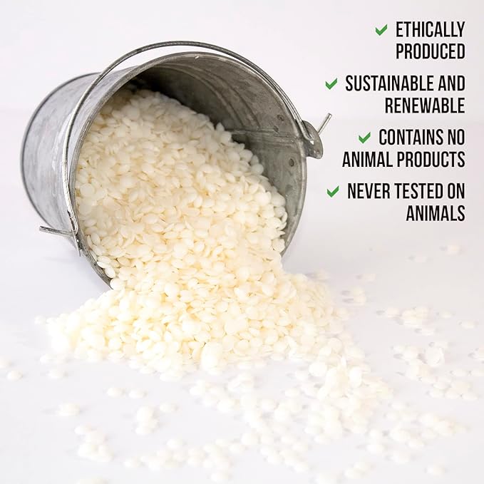 American Soy Organics Freedom Soy Wax Beads for Candle Making - Natural Candle Making Supplies - Paraffin-Free, Beeswax-Free Candle Wax for Container Candles, Tealights and Wax Melts, 5 lbs