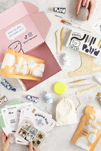 Pott'd Air Dry Clay for Adults - Beginner's Home Pottery Kit. Includes: Air-Dry Clay, Tools, Paints, Brushes, Sealant, How-to-Guides