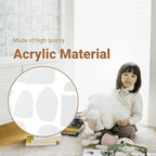 Jectse 30 Pcs Memory Bear Template Ruler Set, Acrylic Memory Bear, Preserving Childhood Memories, Nursery Decor Craft Memory Bear Sewing Patterns Template for Beginner Sewing, Jectsebc46s37k2o