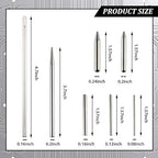 10 Pieces Metal DIY Model Tool Sets Tab Edge Cylinder Cone Shape Bending Assist Tools and Nozzle Pliers Flat Nose Pliers Needle Nose for 3D Metal Jigsaw Puzzles Assembly