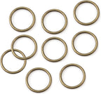 Mandala Crafts 12mm Antique Brass Metal Lobster Clasps for Jewelry Making - 100 Lobster Claw Clasps with Jump Rings Jewelry Findings Kit for Necklaces Bracelets Charms Fasteners