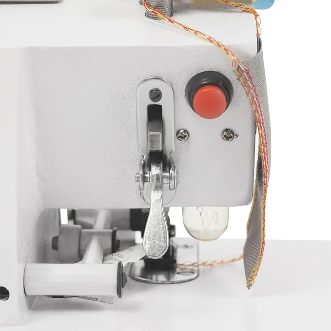 Four-thread Overlocking Machine,Professional Serger Sewing Machine,Max Sewing Speed: 1200 Stitches/min,Needle Pitch: 2.5-3.2mm/0.1-0.13in,for Cotton,Silk,Denim