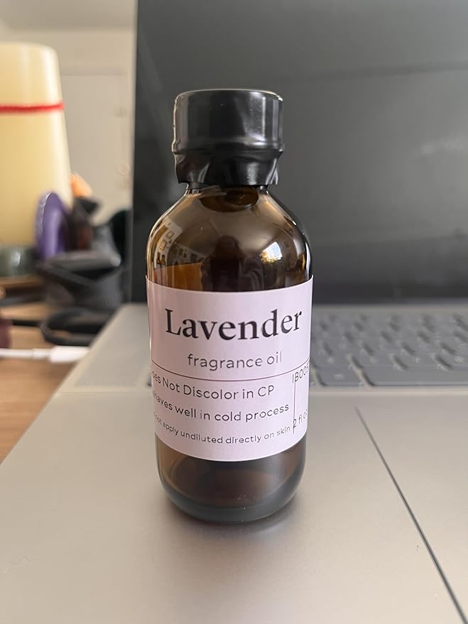 Bramble Berry Lavender Fragrance Oil 2 oz | Calming Floral Scent for Soap Making, Candles, Lotion, Bath Bombs & Perfume | Skin Safe, Vegan, Paraben & Phthalate Free, DIY Craft Essential