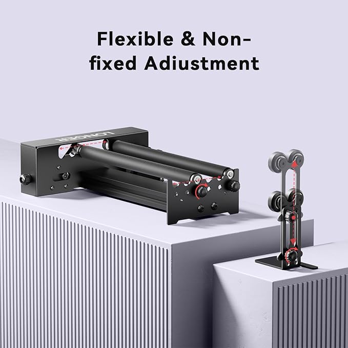 Longer Laser Engraver New-Rotary Roller, Y-axis 360° Rotation, Compatible with Other Brands of Engraver，a Good Partner for Laser Engraving Machine