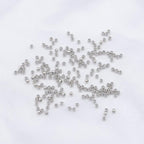 Platinum Plated Round Spacer Beads 2mm 600pcs for Jewelry Making Findings Non Tarnish
