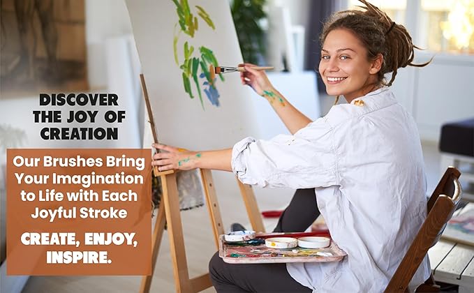 Rembrandt Series I - 6pc Travel Watercolor Brushes Set, Kolinsky Sable Performance Hair, Designed for Watercolors & Versatile in Gouache, Oil - Premium Art & Travel Kit