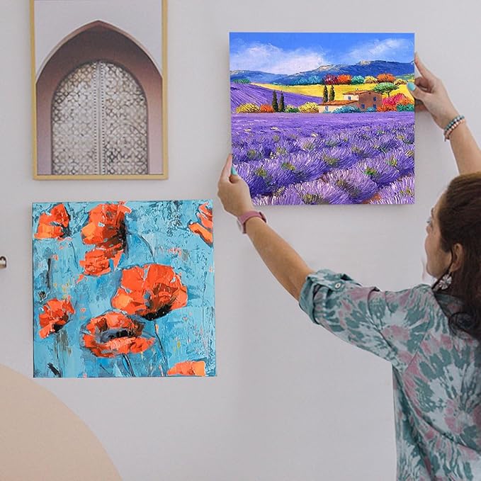 9 Pcs Wood Panels 12 x 12 Inch Craft Wood Canvas Boards Panels Unfinished Wooden Boards for Painting, Crafts, Acrylic, and Oil Art DIY Projects