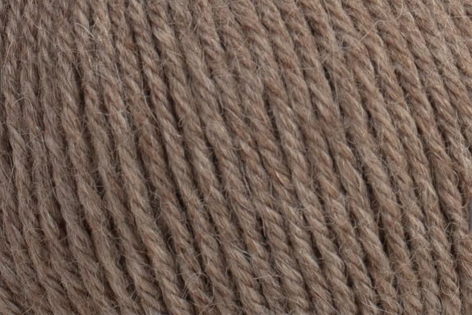 100% Baby Alpaca Yarn for Knitting & Crocheting - Set of 2 Skeins of Premium Yarn DK - Lightweight, Hypoallergenic & Thermal Peru Made - Ideal for Delicate Projects (N024 - Wood)