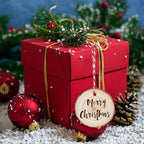 100 PCS 2 Inch - 2.4 Inch Small Wood Slices, Mini Wood Slices with Hole for DIY Arts Craft Christmas Ornaments