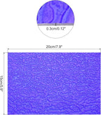 MECCANIXITY Stained Glass Sheet Mosaic Tile 7.9 Inch x 5.9 Inch Bright Blue Stained Glass Sheets for Crafts DIY, Art Project