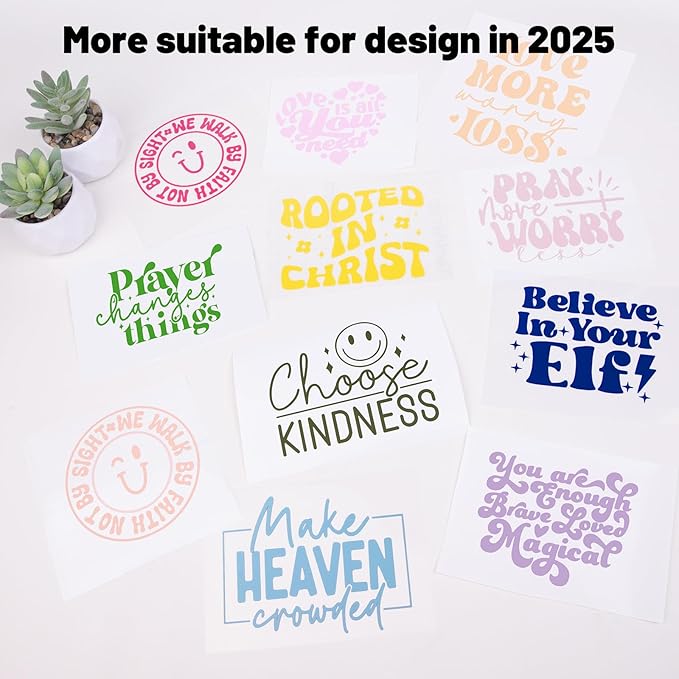 TECKWRAP Permanent Vinyl Sheets, 12" x 12" Assorted Permanent Adhesive Vinyl for DIY Sticker, Decor, Easy to Weed Compatible with Cutting Machines，20 Sheets