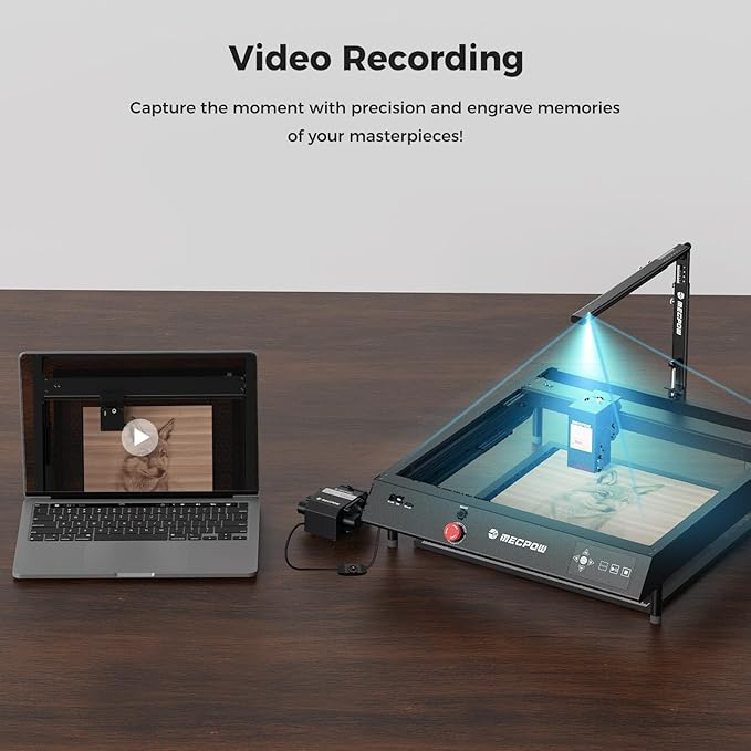 Mecpow MC5 LightBurn Camera Kit for Laser Engravers, 5MP Precise Positioning, 120° Wide Angle Camera for X3/X4/X5 Series and Compatible with 99.99% Engravers