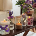 Aufien Candle Sand with Wicks, 42.8 Oz Pearled Candle, DIY Bead Powder Sand Wax Making kit Refillable Non Toxic for Handmade, Wedding and Halloween Christmas Decorations White Unscented