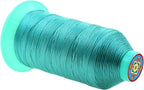 Mandala Crafts Bonded Nylon Thread Turquoise Heavy Duty Sewing Threads - 800 YDs Size 277 840D T270 Tex 270 Thread for Leather Jeans Weaving Outdoor Marine Upholstery Threads