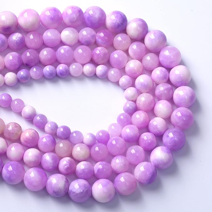 32pcs 12mm Natural Pink Starry Galaxy Persian Jade Gemstone Beads Round Loose Spacer Beads for Jewelry Making DIY Bracelets Necklaces 15" (Pink Starry Persian Jade, 12mm)