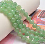NCB Natural Stone Beads 100pcs 8mm Round Green Aventurine Genuine Real Stone Beading Loose Gemstone DIY Charm Smooth Beads for Bracelet Necklace Jewelry Making (Green Aventurine, 8mm 100Beads)